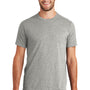 New Era Mens Heritage Short Sleeve Crewneck T-Shirt - Light Graphite Grey Twist