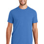 New Era Mens Heritage Short Sleeve Crewneck T-Shirt - Heather Royal Blue
