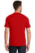 New Era NEA100 Mens Heritage Short Sleeve Crewneck T-Shirt Red Back