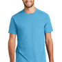 New Era Mens Heritage Short Sleeve Crewneck T-Shirt - Sky Blue - Closeout