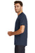 New Era NEA100 Mens Heritage Short Sleeve Crewneck T-Shirt Navy Blue Side