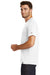 New Era NEA100 Mens Heritage Short Sleeve Crewneck T-Shirt White Side