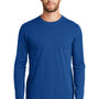 New Era Mens Heritage Long Sleeve Crewneck T-Shirt - Royal Blue
