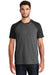 New Era NEA107 Mens Heritage Short Sleeve Crewneck T-Shirt Black/Black Twist Front