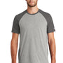 New Era Mens Heritage Short Sleeve Crewneck T-Shirt - Graphite Grey/Light Graphite Grey Twist