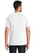 New Era NEA120 Mens Sueded Short Sleeve Crewneck T-Shirt White Back