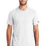 New Era Mens Sueded Short Sleeve Crewneck T-Shirt - White - Closeout