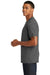 New Era NEA130 Mens Performance Moisture Wicking Short Sleeve Crewneck T-Shirt Dark Graphite Grey Side