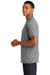 New Era NEA130 Mens Performance Moisture Wicking Short Sleeve Crewneck T-Shirt Shadow Grey Side