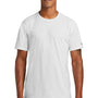 New Era Mens Performance Moisture Wicking Short Sleeve Crewneck T-Shirt - White - Closeout