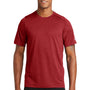 New Era Mens Series Performance Jersey Moisture Wicking Short Sleeve Crewneck T-Shirt - Crimson Red - Closeout