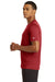 New Era NEA200 Mens Series Performance Jersey Moisture Wicking Short Sleeve Crewneck T-Shirt Crimson Red Side