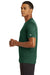 New Era NEA200 Mens Series Performance Jersey Moisture Wicking Short Sleeve Crewneck T-Shirt Forest Green Side