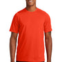 New Era Mens Series Performance Jersey Moisture Wicking Short Sleeve Crewneck T-Shirt - Orange