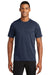 New Era NEA200 Mens Series Performance Jersey Moisture Wicking Short Sleeve Crewneck T-Shirt Navy Blue Front