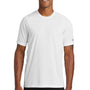 New Era Mens Series Performance Jersey Moisture Wicking Short Sleeve Crewneck T-Shirt - White