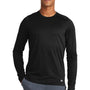 New Era Mens Series Performance Moisture Wicking Long Sleeve Crewneck T-Shirt - Black
