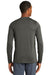 New Era NEA201 Mens Series Performance Moisture Wicking Long Sleeve Crewneck T-Shirt Graphite Grey Back