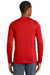 New Era NEA201 Mens Series Performance Moisture Wicking Long Sleeve Crewneck T-Shirt Red Back