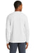 New Era NEA201 Mens Series Performance Moisture Wicking Long Sleeve Crewneck T-Shirt White Back