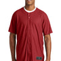 New Era Mens Diamond Era Moisture Wicking Short Sleeve Jersey - Crimson Red - Closeout