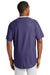 New Era NEA220 Mens Diamond Era Moisture Wicking Short Sleeve Jersey Purple Back