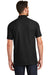 New Era NEA300 Mens Venue Home Plate Moisture Wicking Short Sleeve Polo Shirt Black Back