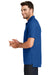 New Era NEA300 Mens Venue Home Plate Moisture Wicking Short Sleeve Polo Shirt Royal Blue Side