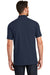 New Era NEA300 Mens Venue Home Plate Moisture Wicking Short Sleeve Polo Shirt Navy Blue Back
