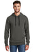 New Era NEA500 Mens Sueded French Terry Hooded Sweatshirt Hoodie Graphite Grey Front