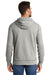 New Era NEA500 Mens Sueded French Terry Hooded Sweatshirt Hoodie Light Graphite Grey Twist Back