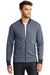 New Era NEA503 Mens Sueded French Terry Full Zip Jacket Navy Blue Twist/Navy Blue Front