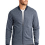 New Era Mens Sueded French Terry Full Zip Jacket - Navy Blue Twist/Navy Blue
