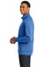 New Era NEA512 Mens Fleece 1/4 Zip Sweatshirt Heather Royal Blue Side