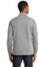 New Era NEA512 Mens Fleece 1/4 Zip Sweatshirt Heather Shadow Grey Back