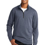 New Era Mens Fleece 1/4 Zip Sweatshirt - Heather Navy Blue