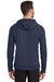 New Era NEA520 Mens Venue Fleece Hooded Sweatshirt Hoodie Navy Blue Back