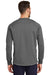 New Era NEA521 Mens Venue Moisture Wicking Fleece Crewneck Sweatshirt Graphite Grey Back