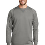 New Era Mens Venue Moisture Wicking Fleece Crewneck Sweatshirt - Shadow Grey - Closeout