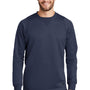 New Era Mens Venue Moisture Wicking Fleece Crewneck Sweatshirt - Navy Blue - Closeout