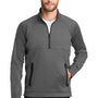 New Era Mens Venue Moisture Wicking Fleece 1/4 Zip Sweatshirt - Graphite Grey