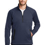 New Era Mens Venue Moisture Wicking Fleece 1/4 Zip Sweatshirt - Navy Blue