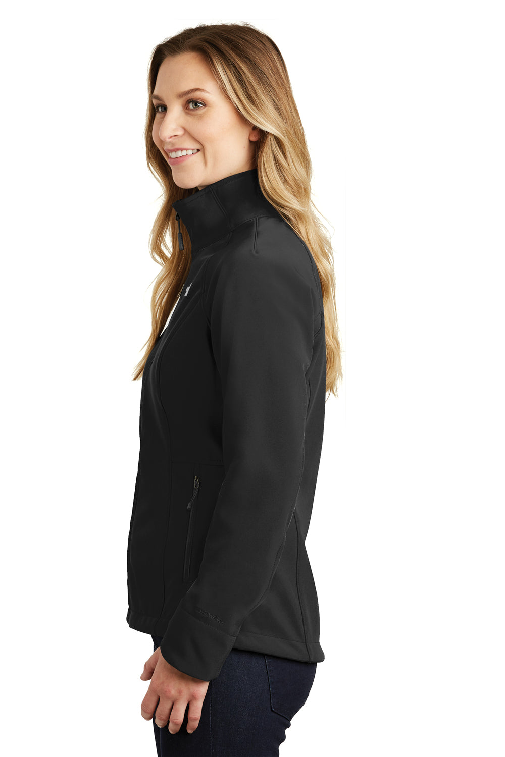 The North Face NF0A3LGU Womens Apex Barrier Wind & Resistant Full Zip Jacket Black Side