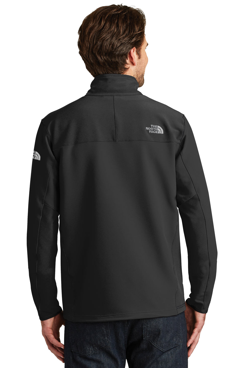 The North Face NF0A3LGV Mens Tech Wind & Water Resistant Full Zip Jacket Black Back