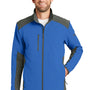 The North Face Mens Tech Wind & Water Resistant Full Zip Jacket - Monster Blue/Asphalt Grey - Closeout