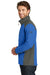 The North Face NF0A3LGV Mens Tech Wind & Water Resistant Full Zip Jacket Monster Blue/Asphalt Grey Side