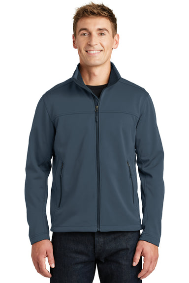 The North Face NF0A3LGX Mens Ridgeline Wind & Water Resistant Full Zip Jacket Shady Blue Front