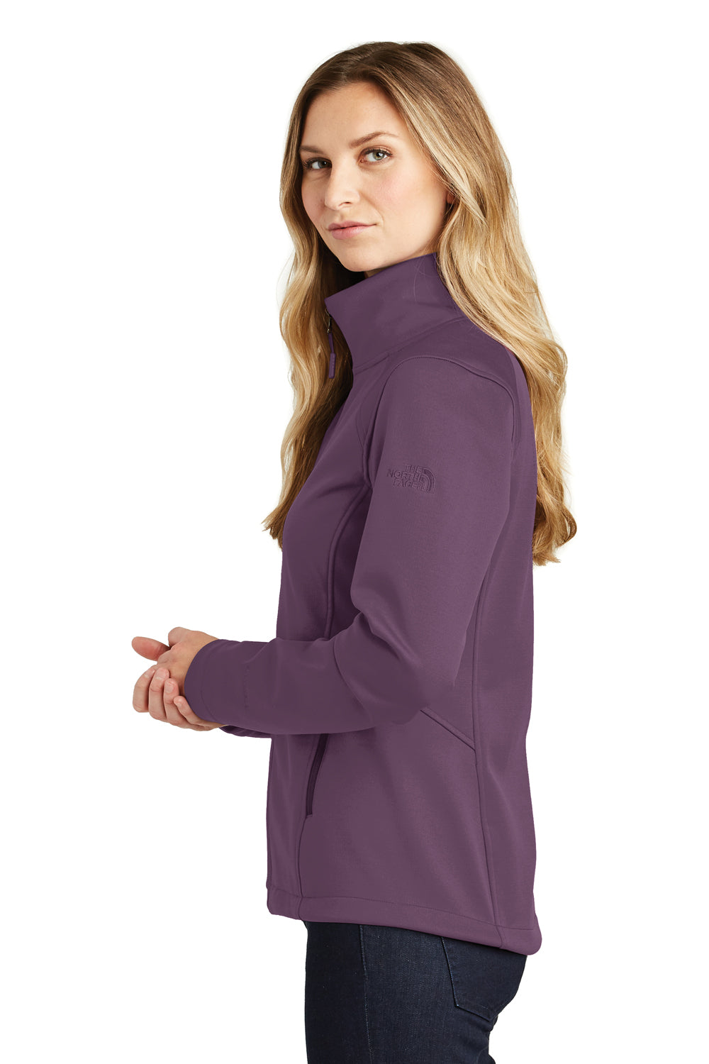 The North Face NF0A3LGY Womens Ridgeline Wind & Water Resistant Full Zip Jacket Blackberry Purple Side