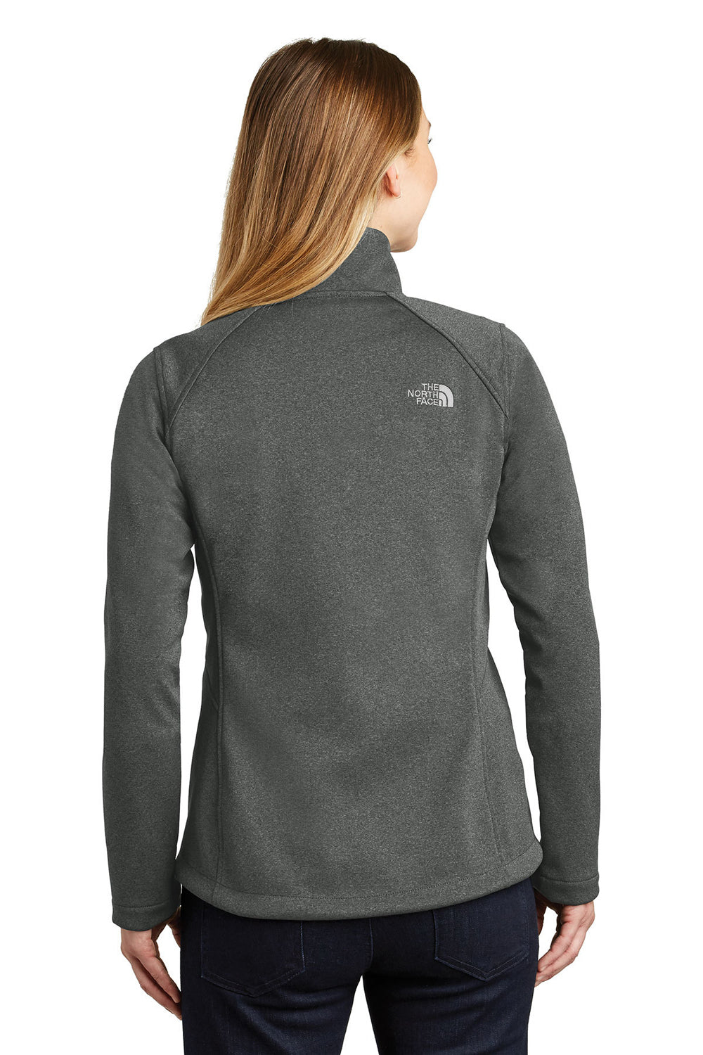 The North Face NF0A3LGY Womens Ridgeline Wind & Water Resistant Full Zip Jacket Heather Dark Grey Back