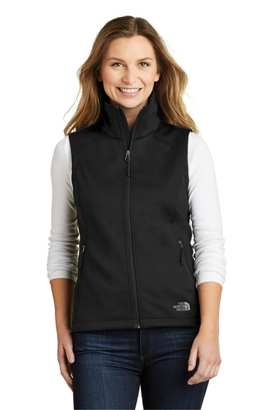 The North Face NF0A3LH1 Womens Ridgeline Wind & Water Resistant Full Zip Vest Black Front